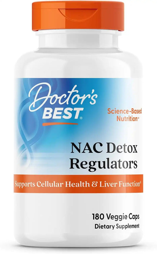 Doctor's Best NAC Detox Regulators Supplement, 180 Veg Caps
