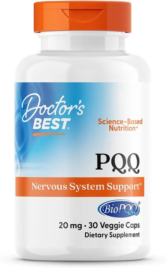 Doctor's Best PQQ with BioPQQ Supplement 20 mg, Gluten Free, 30 Veg Caps