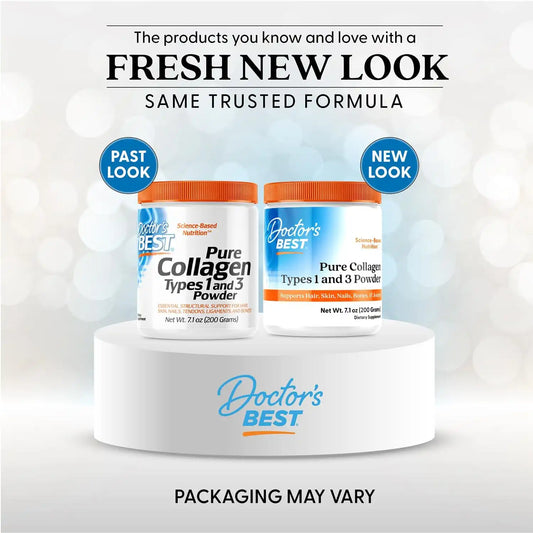 Doctor's Best Pure Collagen Powder, for Women & Men, 7.1 oz