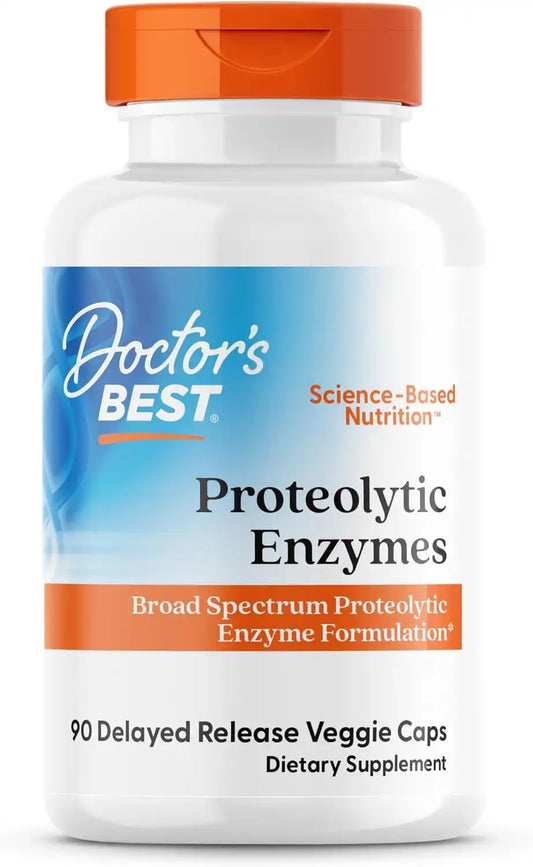 Doctor's Best Proteolytic Enzymes Supplement, Bromelain, 90 Veg Capsules