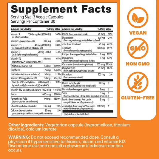 Doctor's Best Multivitamin Mineral Complex, Non-GMO, 90 Veg Capsules