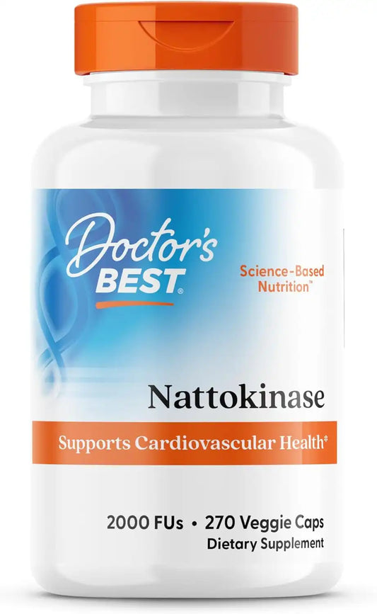 Doctor's Best Nattokinase 2000 FU Supplement, for Men & Women, 270 Veg Caps