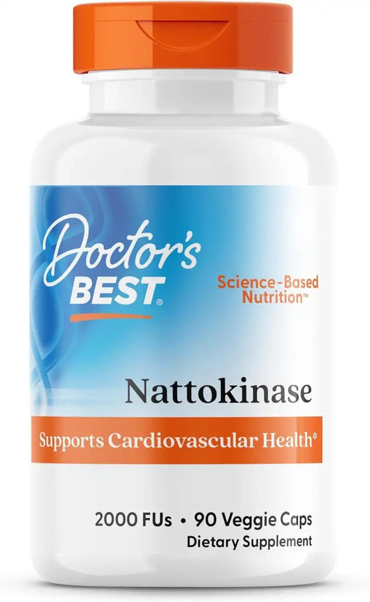 Doctor's Best Nattokinase 2000 FU Supplement, for Men & Women, 90 Veg Caps