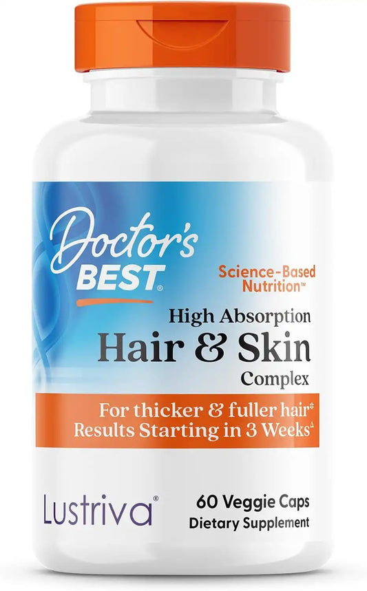 Doctor's Best High Absorption Hair & Skin Complex - 60 Veg Capsules