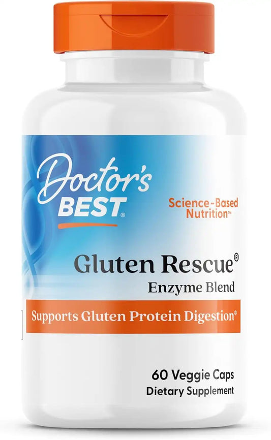 Doctor's BEST Gluten Rescue, Protease Enzyme Blend, 60 Ct Veg Caps