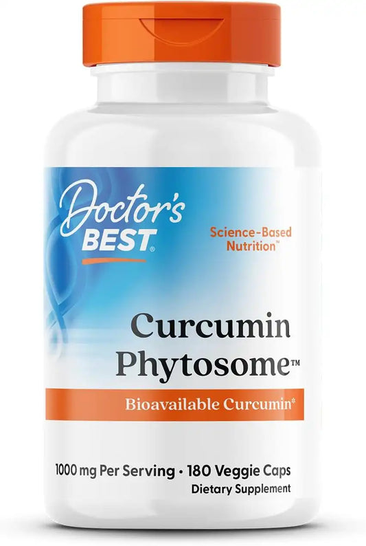 Doctor's BEST Curcumin Phytosome Supplement, for Men & Women, 180 Veg Caps