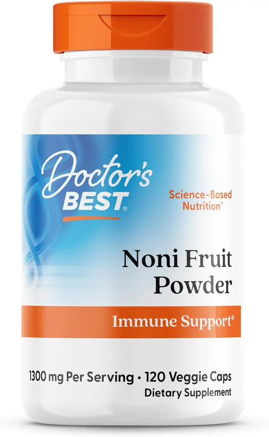 Doctor's Best Noni Fruit Powder Supplement, Non GMO, Vegan, 120 Veg Caps