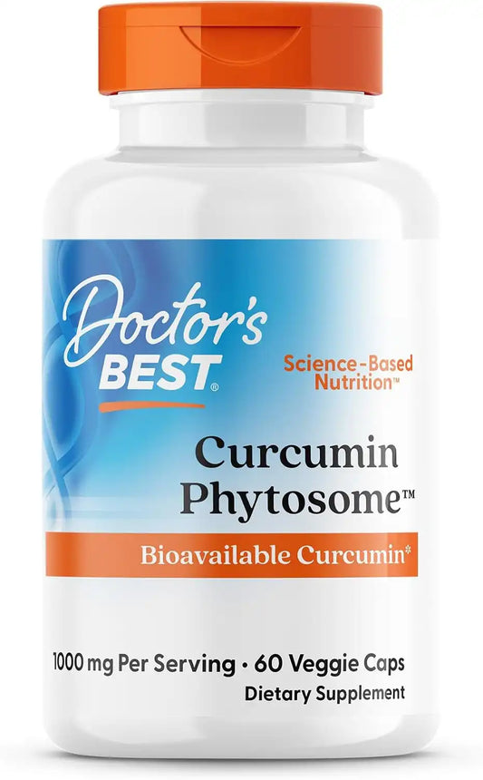 Doctor's BEST Curcumin Phytosome Supplement, for Men & Women, 60 Veg Caps