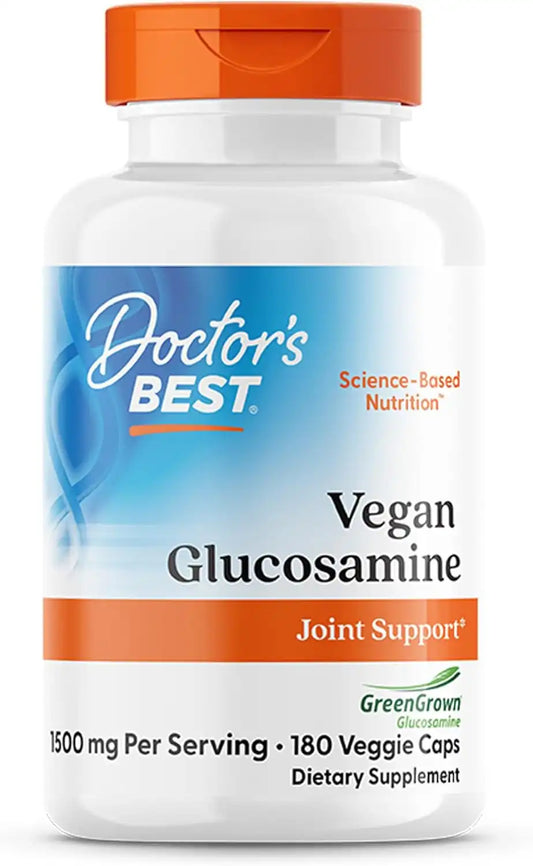 Doctor's Best Vegan Glucosamine Supplement, for Men & Women, 180 Veg Caps