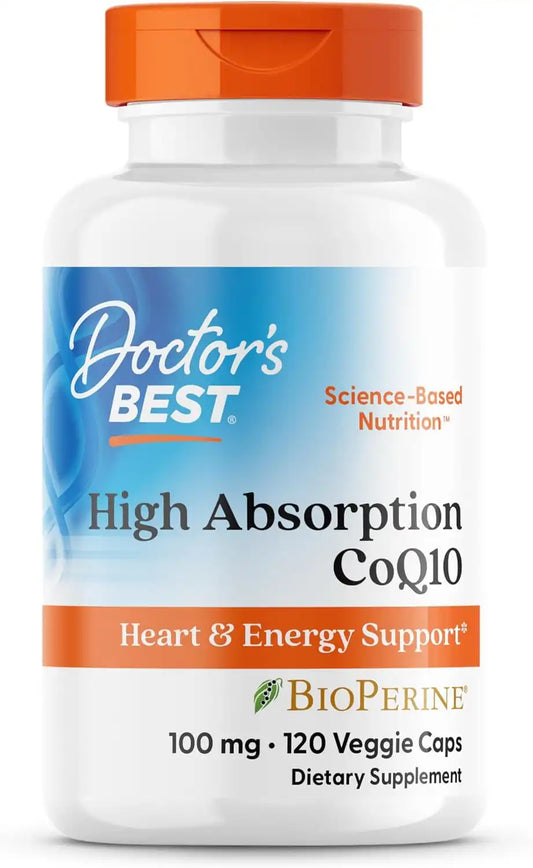 Doctor's BEST High Absorption CoQ10 with BioPerine, 120 Veg Capsules