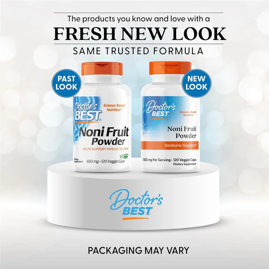 Doctor's Best Noni Fruit Powder Supplement, Non GMO, Vegan, 120 Veg Caps