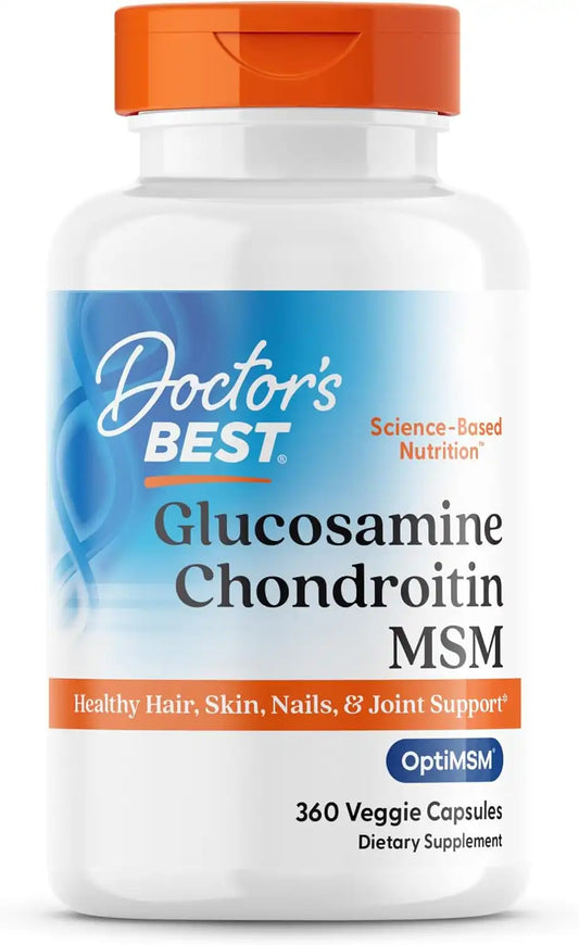Doctor's BEST Glucosamine Chondroitin MSM, Non GMO, 360 Capsules