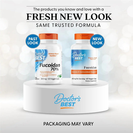 Doctor's Best Fucoidan Supplement for Men & Women, Non-GMO, 60 Veg Caps