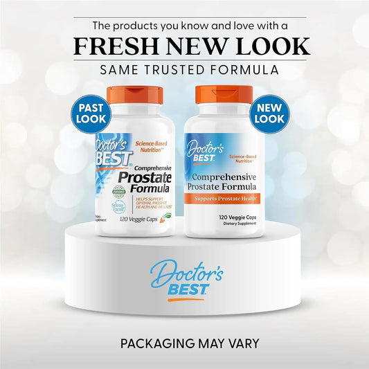 Doctors Best Comprehensive Prostate Formula, Saw Palmetto, 120 Veggie Caps