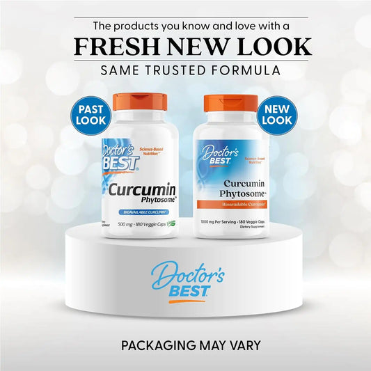 Doctor's BEST Curcumin Phytosome Supplement, for Men & Women, 180 Veg Caps